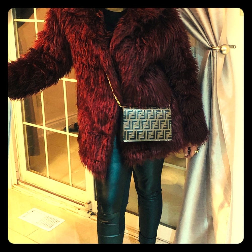 Faux fur coat